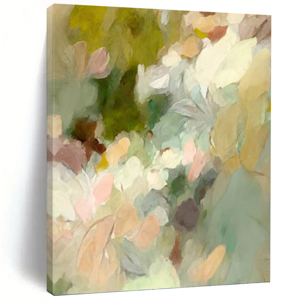 abstract floral wall art
